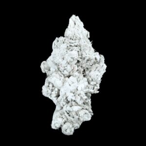 Close‑up of Baby Yoda THCA Snowball by VanCity Labs – a dense Baby Yoda bud coated in 99% THCA isolate, premium moonrock weed style